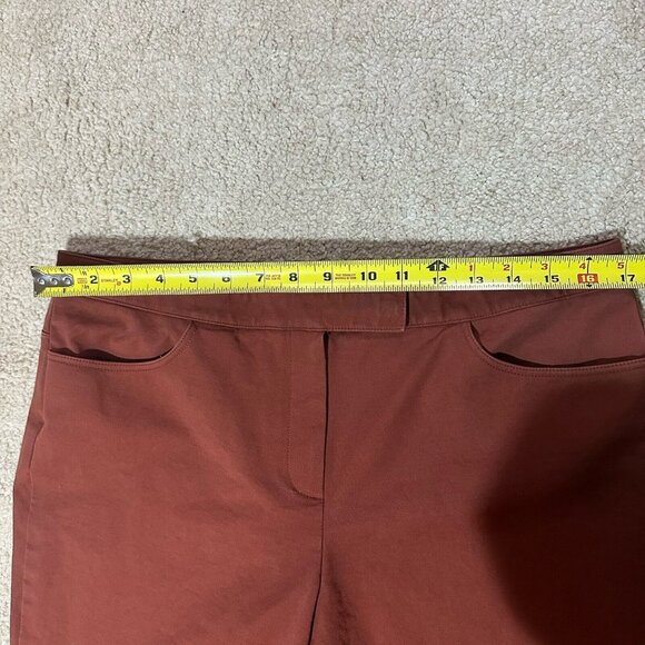 Theory Pants Women’s Size 10 Brown Cropped Wide Leg Culottes - Picture 4 of 11